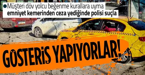 Emniyet kemeri takmadığı için ceza kesilen taksici kendini savundu: Denetimler gösteriş amaçlı