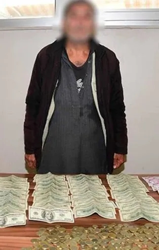Adana'da dilencinin üzerinden servet çıktı