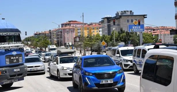 Konya-Ankara yolunda bayram yoğunluğu artıyor
