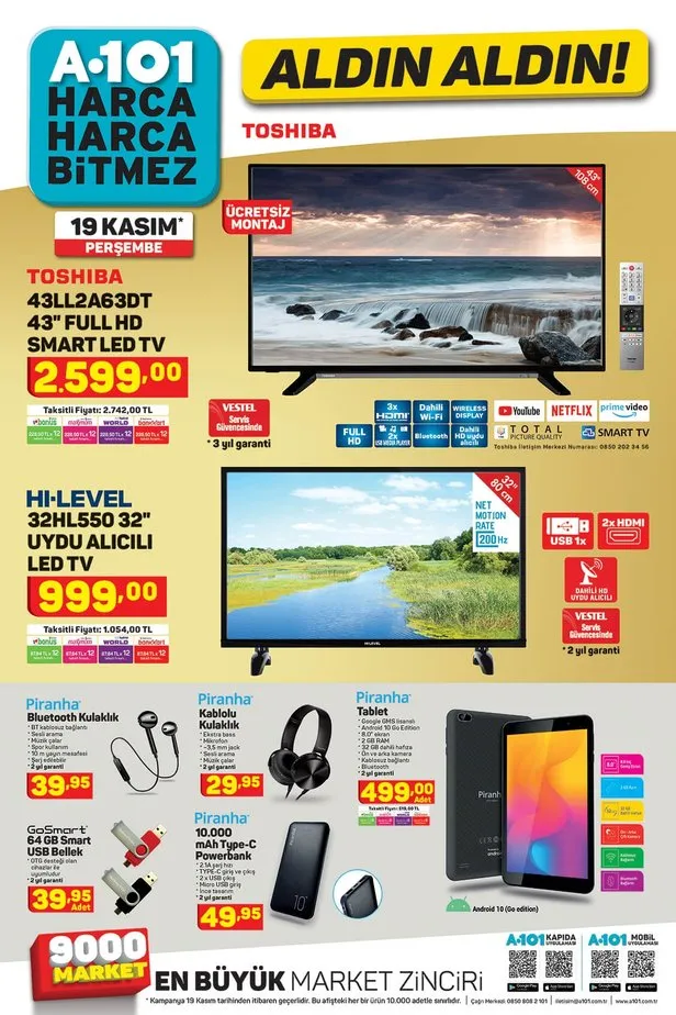 a101 19 kasim aktuel katalogu urun
