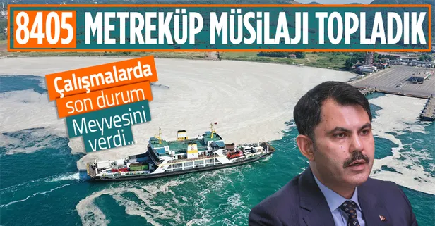 Çevre ve Şehircilik Bakanı Murat Kurum: 8 bin 405 metreküp müsilajı topladık