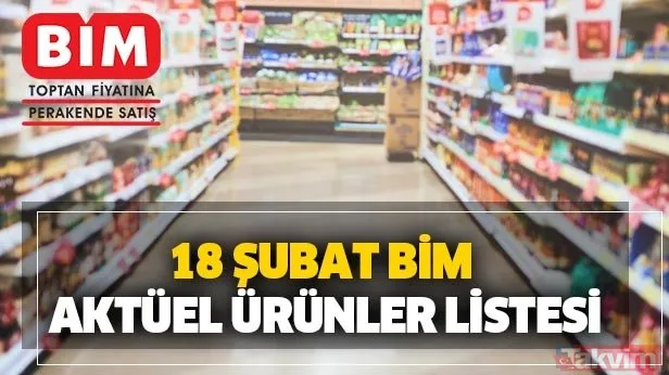 BİM 18 Şubat 2020 aktüel ürünler kataloğunda o ürünler dikkat çekiyor