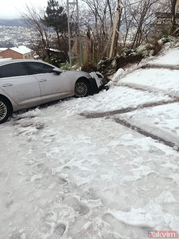 Zonguldak'ta kar hortum hepsi bir arada! 2 otomobil devrildi denizde hortum oluştu - 9