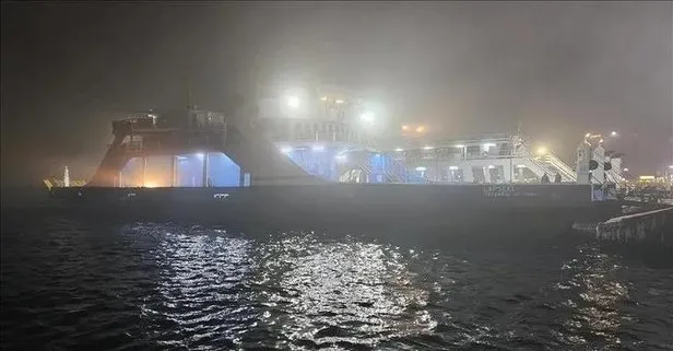 Çanakkale'de gemi trafiğine sis engeli