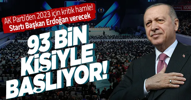 AK Parti'den 2023 için kritik hamle! 93 bin kişilik Teşkilat Akademisi başlıyor: İlk dersi Başkan Erdoğan verecek