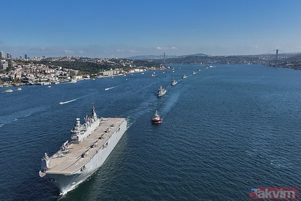 Preveze Deniz Zaferi’nin 486’ncı yıl dönümü: TCG Anadolu ve 15 savaş gemimiz İstanbul Boğazı'ndan geçti - 23