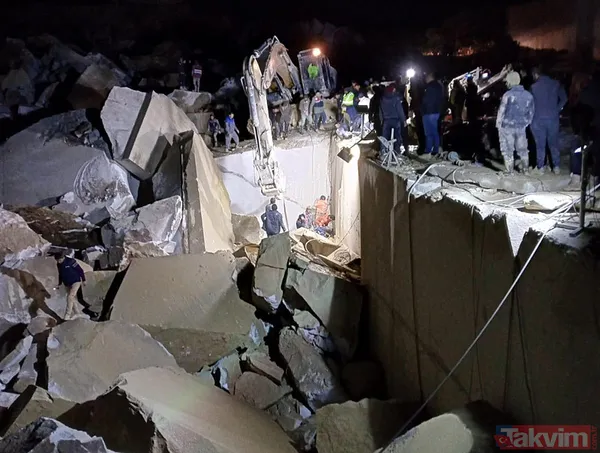 Balıkesir'deki mermer ocağında facia: 2 işçinin üzerine kaya düştü! Göçük anı kameralarda - 13