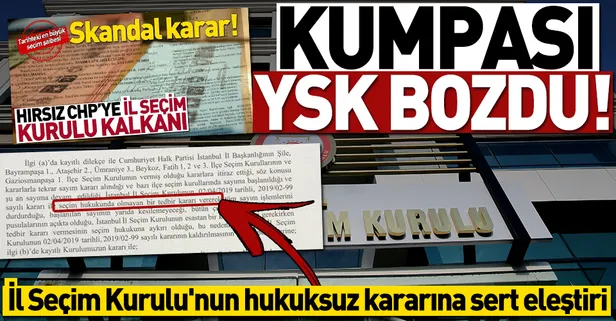 YSK, İstanbul İl Seçim Kurulu'nun sayımı durdurma kararını iptal etti