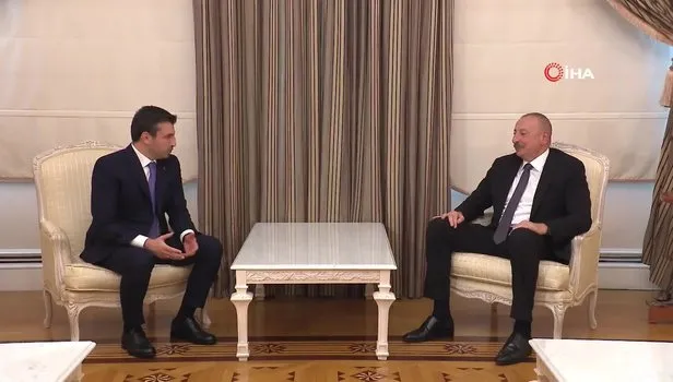 Selçuk Bayraktar'dan Cumhurbaşkanı Aliyev'e ziyaret VİDEO
