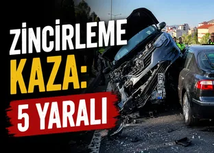 Nevşehir’de 4 araç birbirine girdi: 5 yaralı!