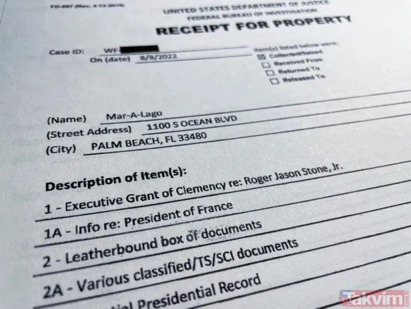 Trump'ın evine yapılan FBI baskınında "çok gizli" belgeler sızdı! 11 set mühürlü belgeye el konuldu - 13