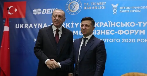 Başkan Erdoğan, Ukrayna Cumhurbaşkanı Zelenskiy ile görüştü