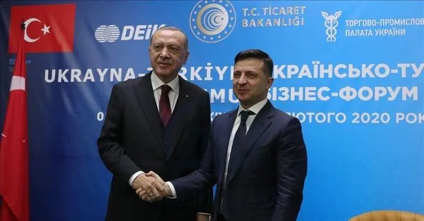 Başkan Erdoğan, Ukrayna Cumhurbaşkanı Zelenskiy ile görüştü