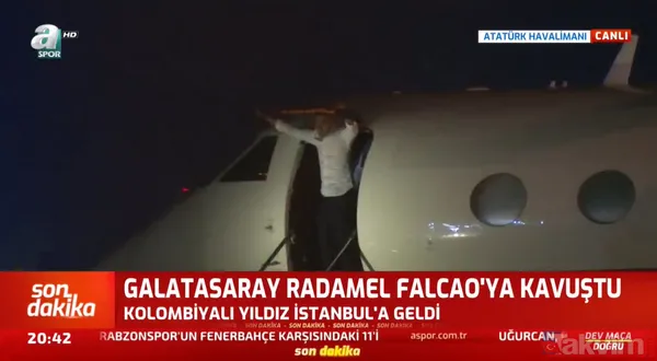 Son dakika: Galatasaray'ın yeni transferi Falcao İstanbul'da! - 32