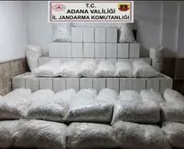 Adana’da kaçak makaron ve sigara operasyonu