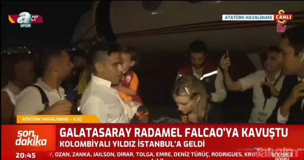 Son dakika: Galatasaray'ın yeni transferi Falcao İstanbul'da! - 35