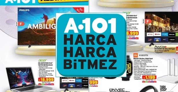 A101'e 127 ekran LED TV geldi; Herkes bekliyordu! İşte fiyatı...