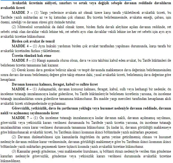 2020 Avukatlık asgari ücret tarifesi belli oldu! CMK 2020 tarifesi ne kadar?-3