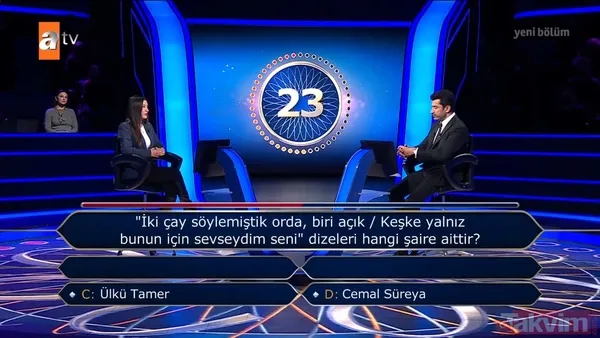 Kim Milyoner Olmak İster'de Kenan İmirzalıoğlu sordu: Mesleği 'Kaşmerlik' olan biri nerede çalışır? - 34
