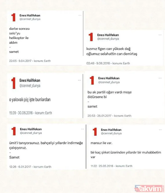 Enes Halifekan isimli FETÖ hesabının deşifresi! Gizli mesajlar olay bağlantılar... Hangi isimler var? - 33