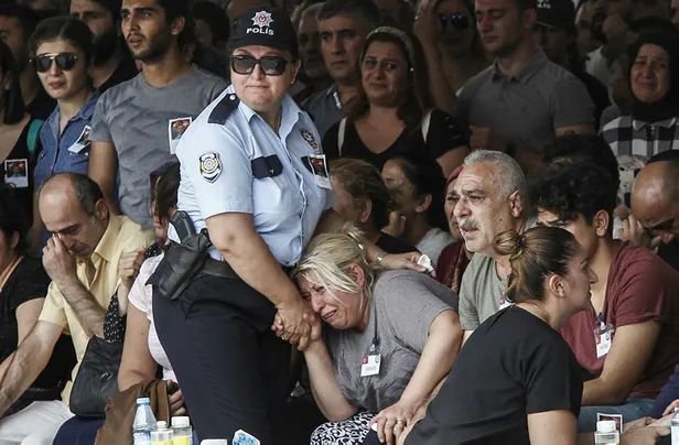 Şehit polis Sinan Acar için veda töreni yapıldı-1