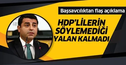 Başsavcılık'tan Demirtaş iddialarına ilişkin açıklama!