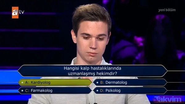 Kim Milyoner Olmak İster'de Fenerbahçe sorusu! Tuttuğu takımın rengini bilemedi veda etti! Kenan İmirzalıoğlu: 'Galatasaray mı sandın?' - 23