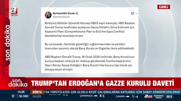 Trump'tan Erdoğan'a Gazze kurulu daveti!