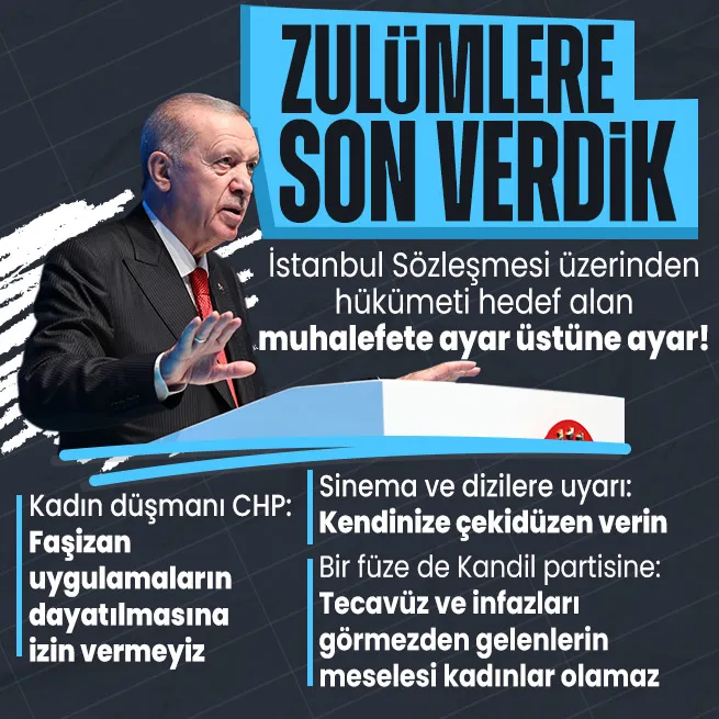 Başkan Erdoğandan Kadına Yönelik Şiddete Karşı Uluslararası Mücadele Günü programında önemli açıklamalar