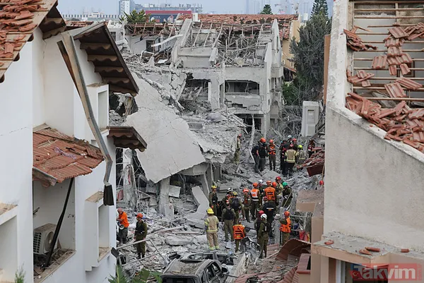 İran'dan İsrail'e misilleme! Füzeler yağdı binalar yıkıldı | İşte yıkımdan kareler - 36