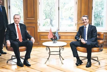6 yıl sonra ilk |  Başkan Erdoğan "Aramızda çözülemeyecek sorun yok" dedi! Komşu lider Miçotakis adalara vizesiz seyahat müjdesi verdi