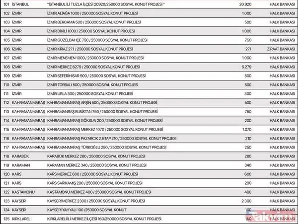 TOKİ 250 bin konut aylık taksit tutarı ne kadar? TOKİ Sosyal Konut Projesi hangi illerde yapılacak? İstanbul, Ankara, İzmir 81 il sıralı tam liste 2022! - 6