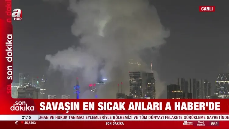 İran füzeleri Tel Aviv semalarında