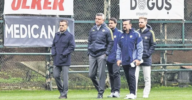Fenerbahçe Başkanı Saran idmanı takip etti