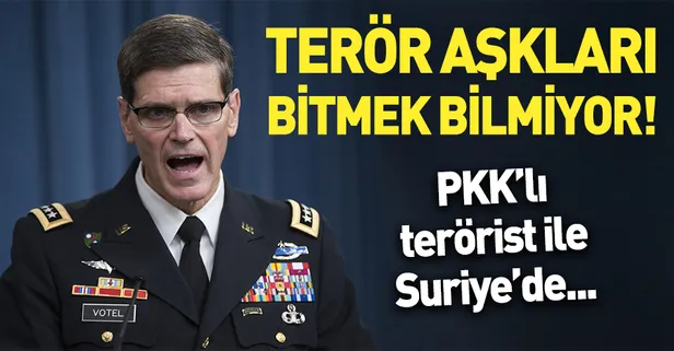 ABD'li Orgeneral Joseph Votel, PKK'lı terörist ile görüştü