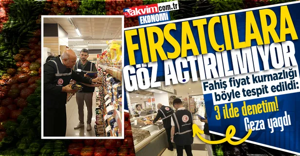 Kocaeli, Antalya ve Samsun'da fahiş fiyat denetimi! Ceza yağdı! Sebze, meyve, bakliyat, makarna, şarküteri, sıvı yağ, temizlik malzemesi...