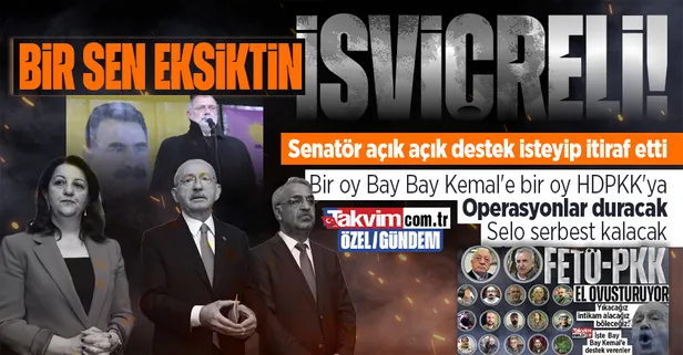 İsviçreli Senatör Carlo Sommaruga, Kemal Kılıçdaroğlu ve HDPKK için oy istedi! Türkiye'yi ve Başkan Erdoğan'ı hedef aldı... Selahattin Demirtaş...