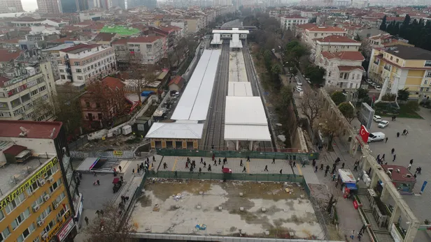 Gebze-Halkalı tren hattında son durum havadan görüntülendi-4