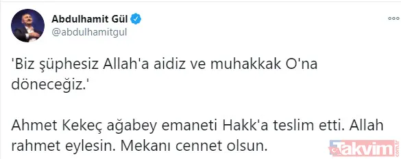 Ahmet Kekeç'in vefatının ardından başsağlığı dilekleri - 14