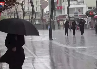 Bolu’da sağanak yağmur!