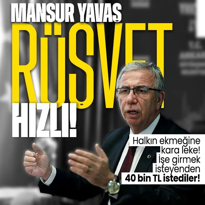 Son dakika: Mansur Yavaş rüşvet hızlı! Ankara Halk Ekmek Fabrikasında rüşvet skandalı! İşe girmek isteyen 40 bin lira verir!