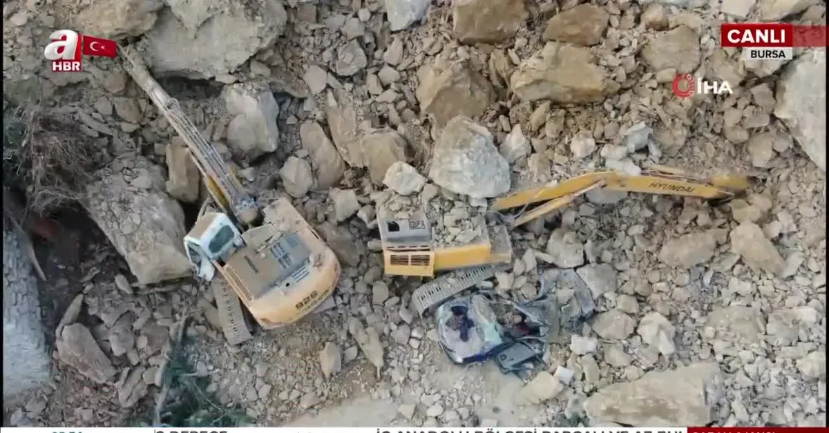 Bursa'da heyelan faciası! 1 ölü
