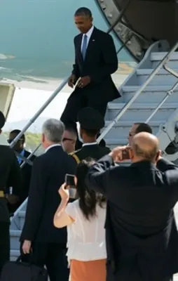 Obama'ya alt düzey karşılama