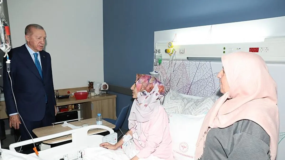 Başkan Erdoğan'dan Kocaeli Şehir Hastanesi'ne ziyaret! Hastalara moral verdi