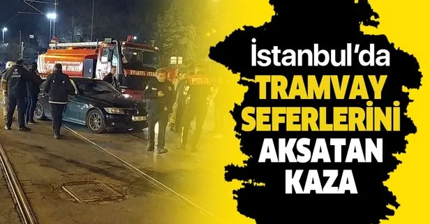Son dakika: Beyazıt'ta tramvay yolunda kaza!