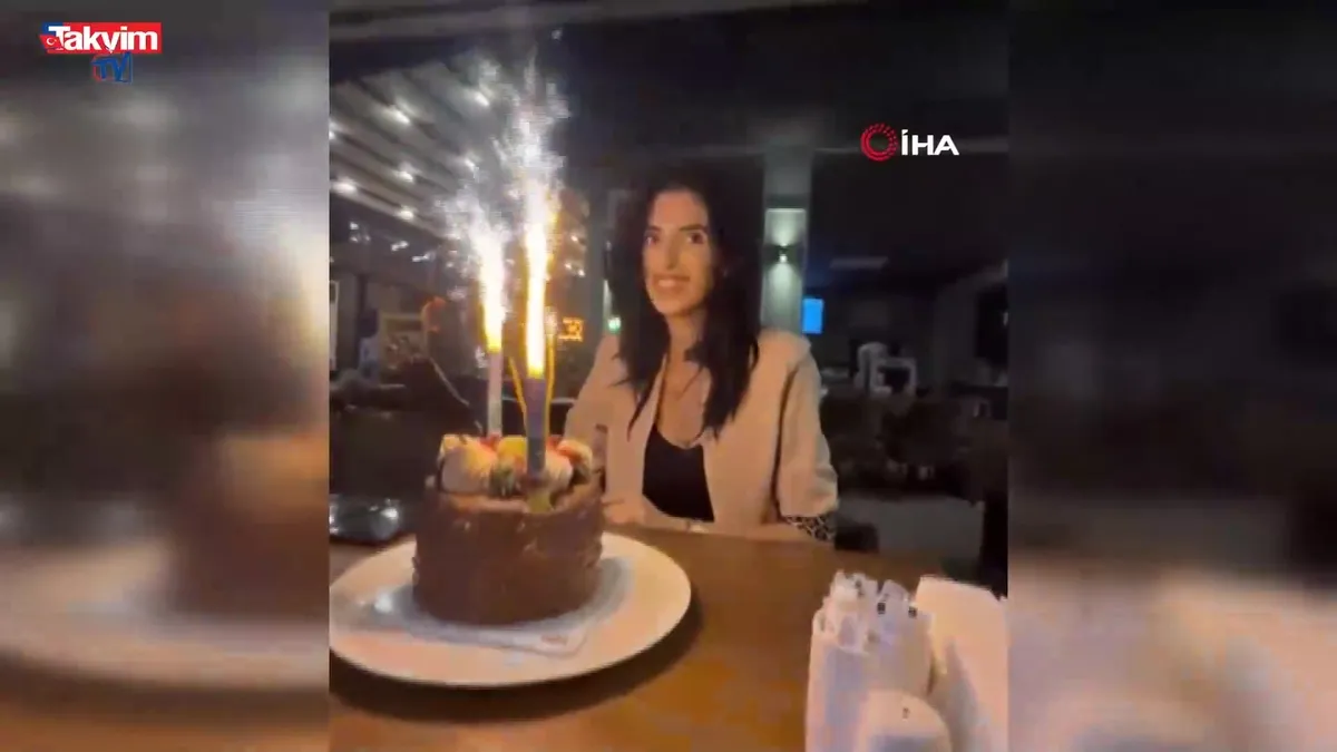 Kübra Yapıcı’nın son doğum günü kamerada