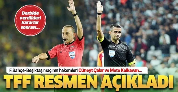 Süper Lig’de 17. hafta hakemleri açıklandı! Cüneyt Çakır...