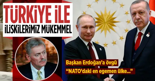 Kremlin Sözcüsü Dmitriy Peskov: "Başkan Erdoğan büyük ve güçlü bir lider, Türkiye ile ilişkilerimiz mükemmel"