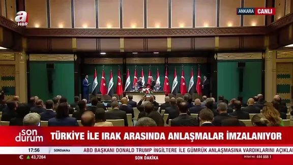 Türkiye ile Irak arasında imzalar atıldı!