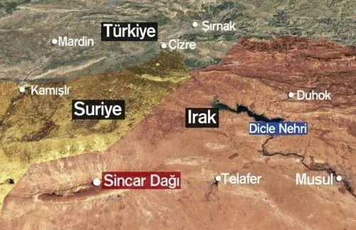 Sincar nerede? Sincar harita üzerinde neresi?-2